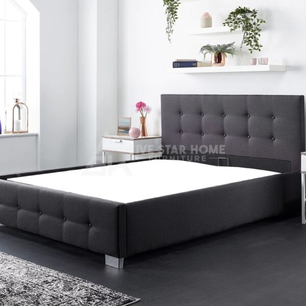 Black End Lift Ottoman Bed