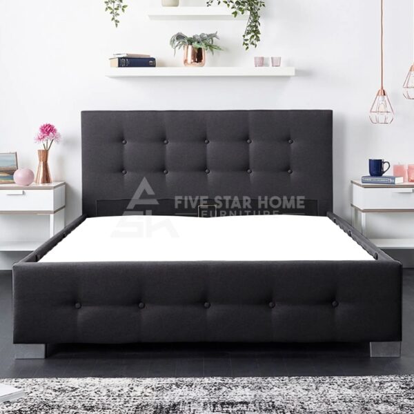 Black End Lift Ottoman Bed