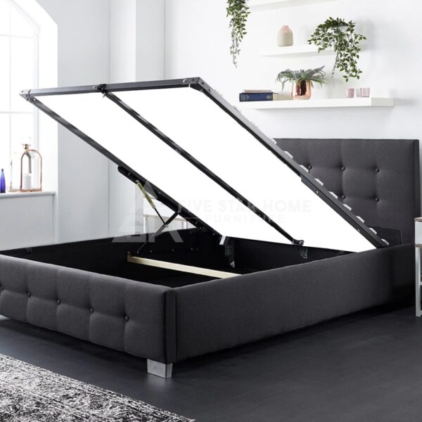 Black End Lift Ottoman Bed