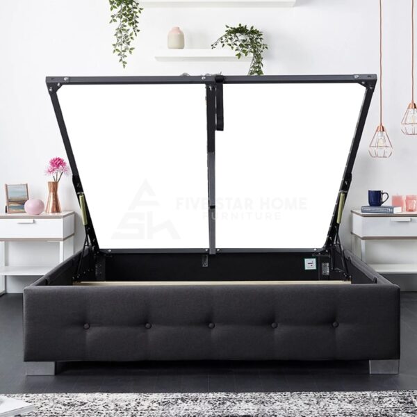 Black End Lift Ottoman Bed