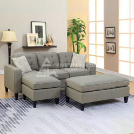 Wide Sectional with Ottoman
