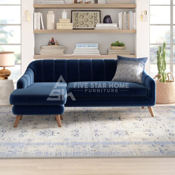 Velvet Chaise Sofa