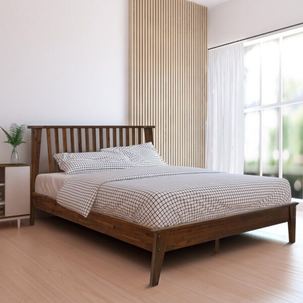 solid wood bed