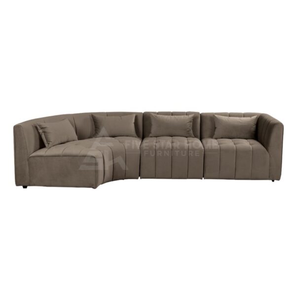 Left Hand Curved Corner Sofa