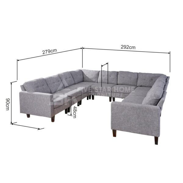 u shaped sofa