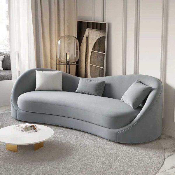 Luxury Green Velvet Upholstered Sofa