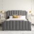 Vertical Tufting Upholstered Bed