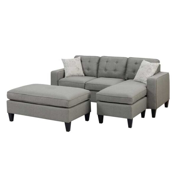 Howa Wide Sectional With Ottoman