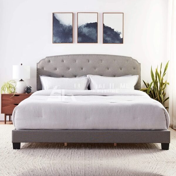 Howes Tufted Upholstered Low Profile Bed