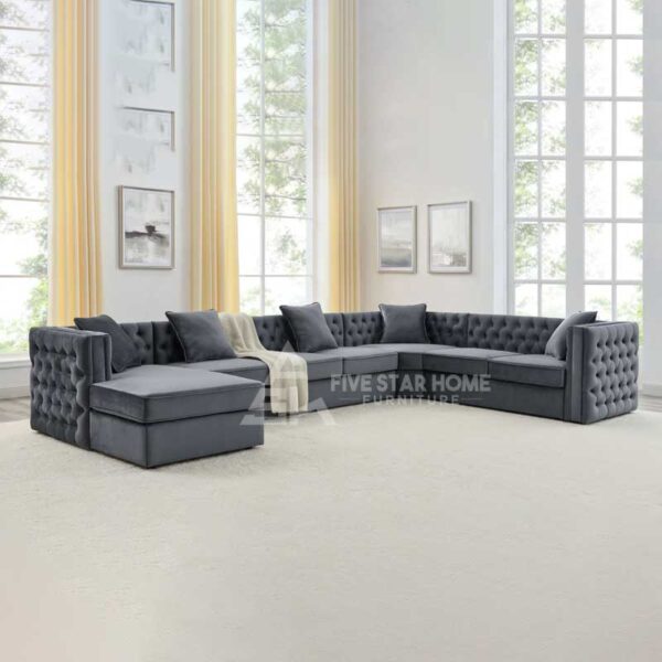 Modular Left-Hand Facing Corner L Shaped Sectional Couch