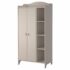 Open Shelves Wooden Bathroom Cabinet - Beige, 180cm H x 90cm W x 40cm D