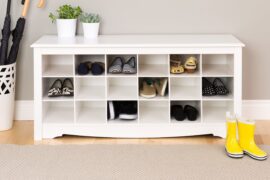 White Shoe Storage
