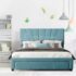 Hie Queen Size Upholstered Bed Storage