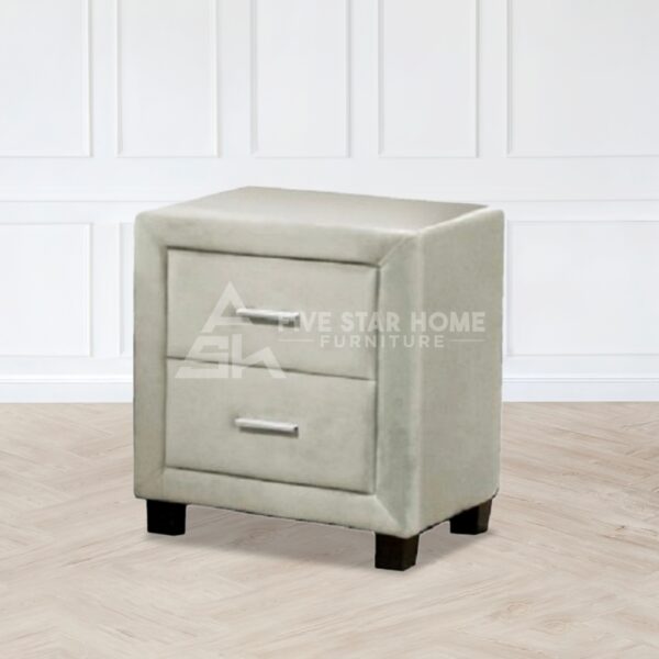 Upholstered 2 Drawers Night Stand