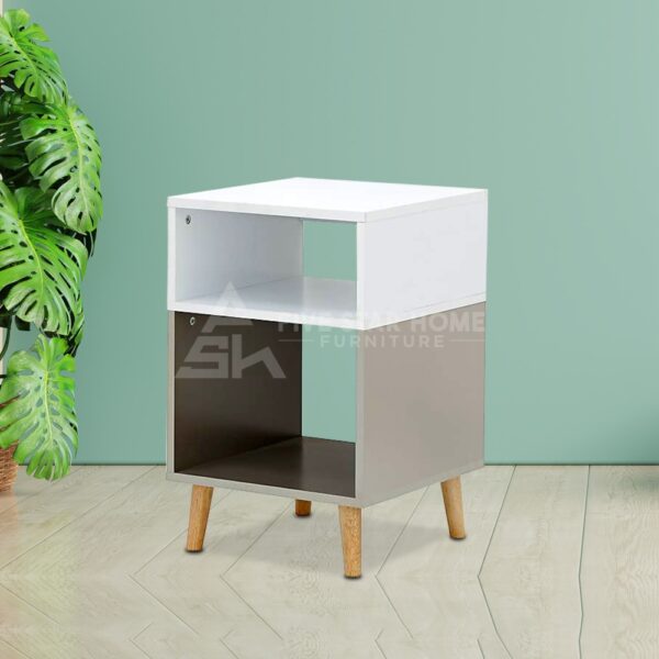 Upholstered Single Drawer Night Stand