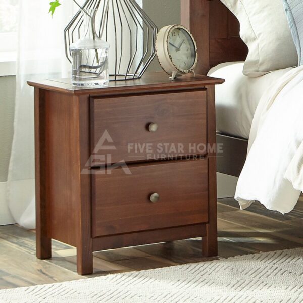 Shaker 2 - Drawer Solid Plywood Nightstand
