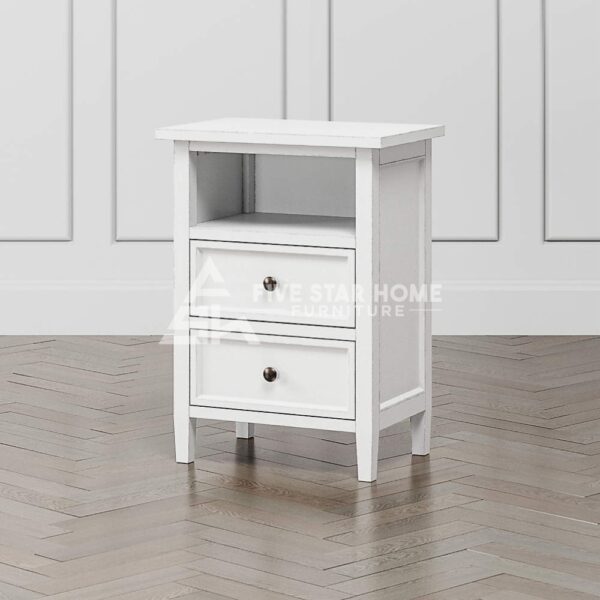 Bedside Table In White