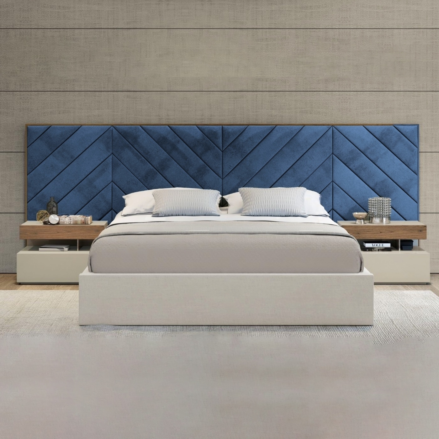Wallpanel Headboard Bed