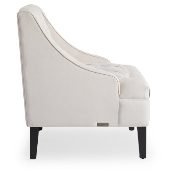 Ivory Velvet Tufted Accent Chair Ivory Velvet Tufted Accent Chair
