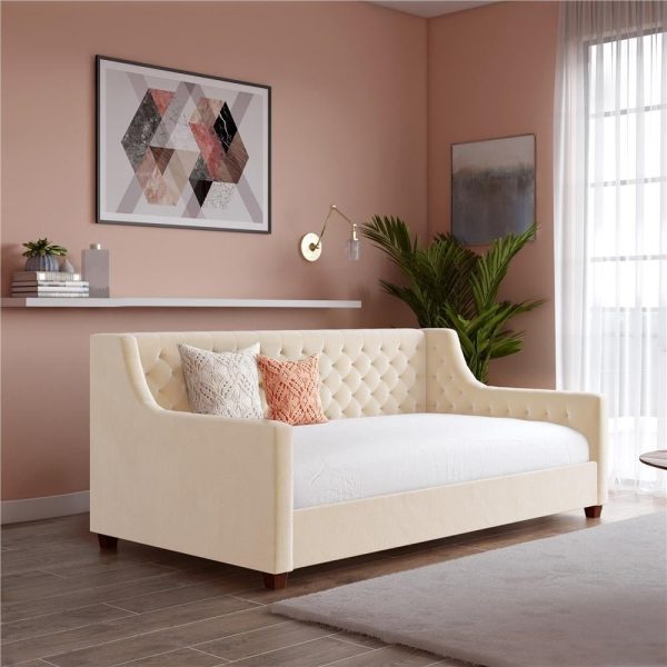 Jamie Velvet Upholstered Daybed Daybed