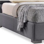 Fabric Upholstered Contemporary Platform Bed
