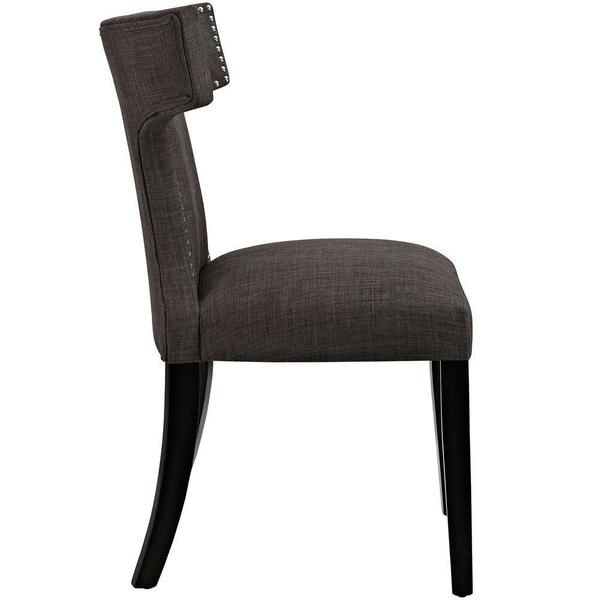 Curve Back Fabric Dining Chair arm chair