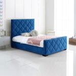 velvet upholstered bed frame