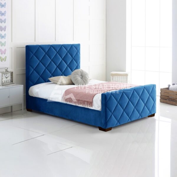velvet upholstered bed frame