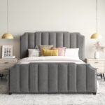 Vertical Tufting Upholstered Bed