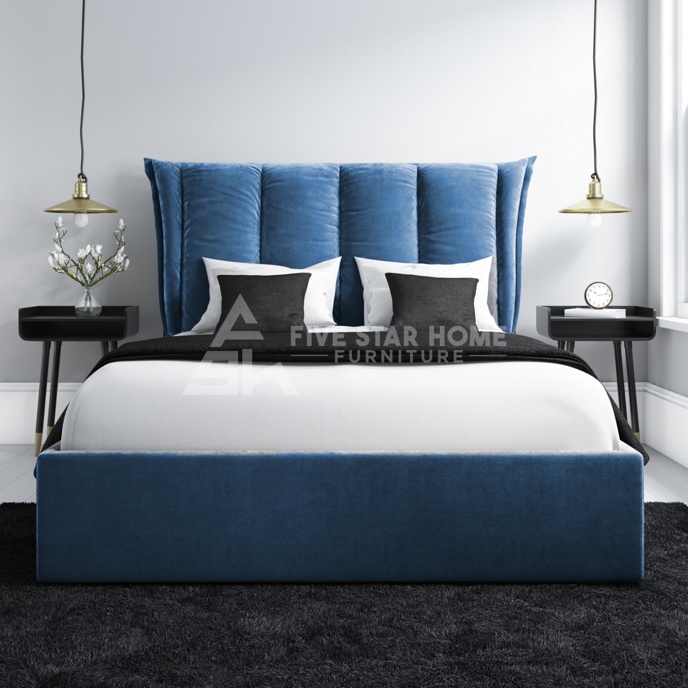 Light Blue Bed