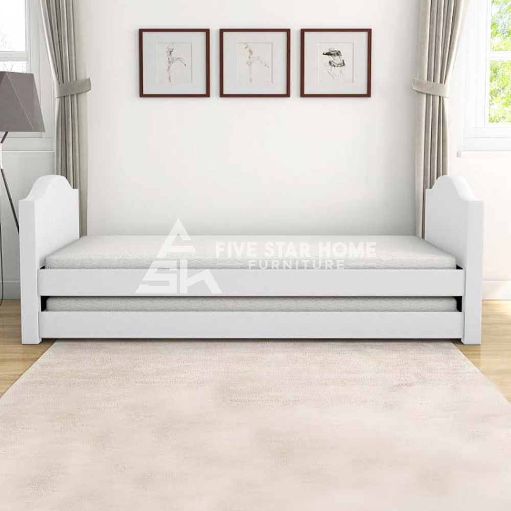 Upholstered daybed shop with trundle