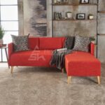 Velvet Couch With Chaise