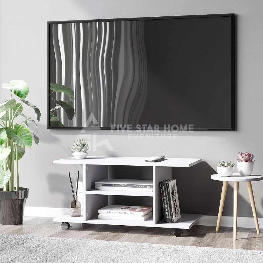 Modern white online tv cabinet