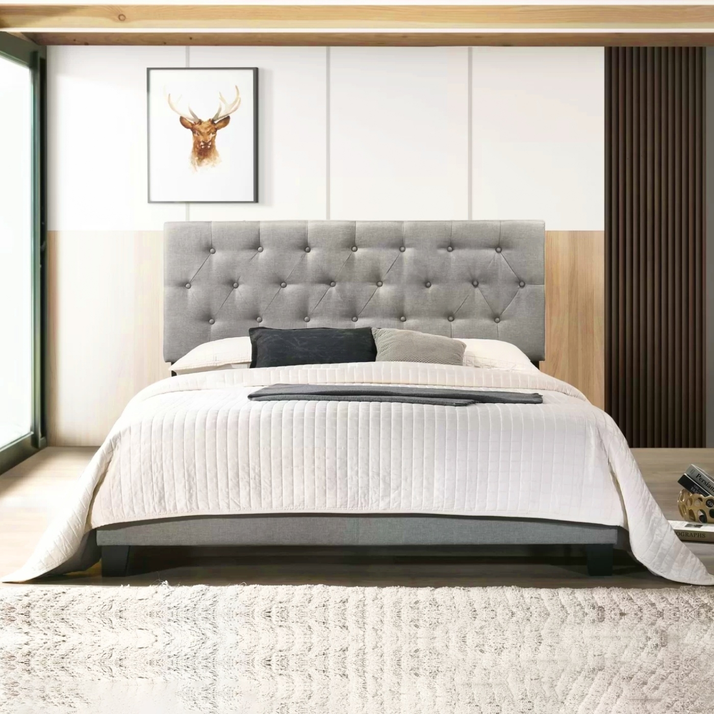 Gargan Upholstered Bed Frame Fsh Furniture