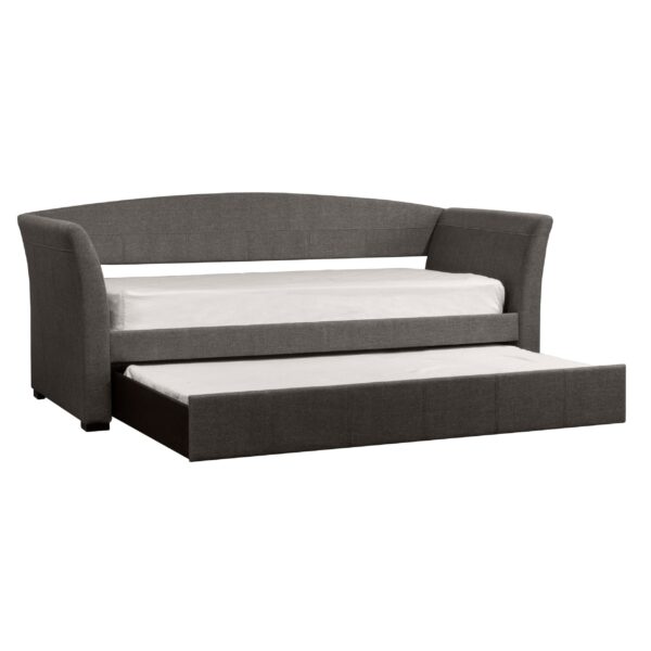 Fabric Upholstered Wooden Daybed With Vertical Tufting