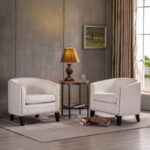 Home Modern Leather Accent Chair