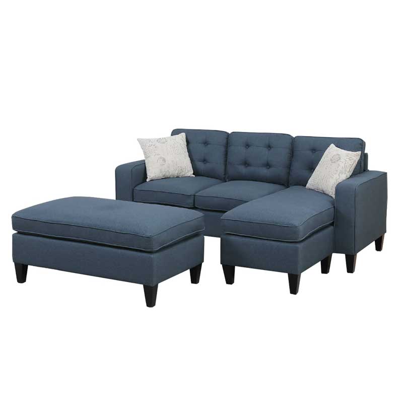 Howa Wide Sectional With Ottoman