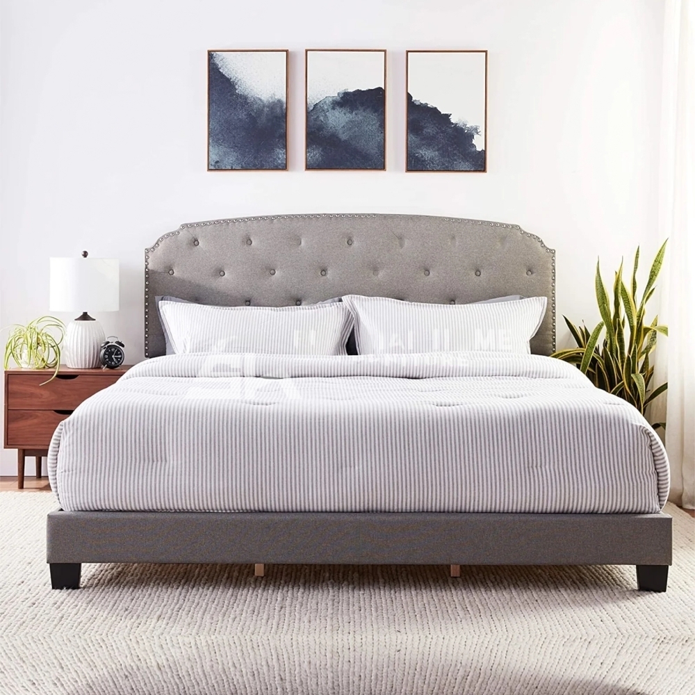 Howes Tufted Upholstered Low Profile Bed