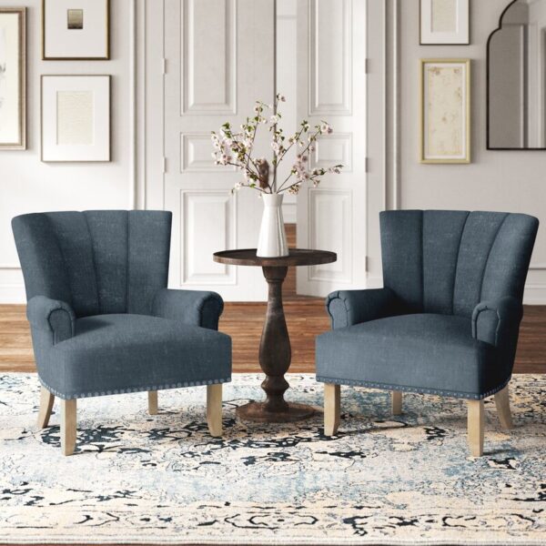 Wide Tufted Armchair