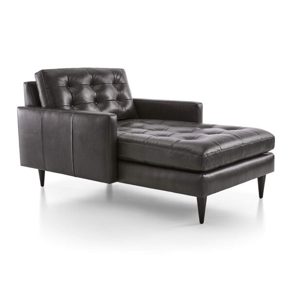 Petrie PVC Midcentury Chaise Lounge Petrie PVC Midcentury Chaise Lounge