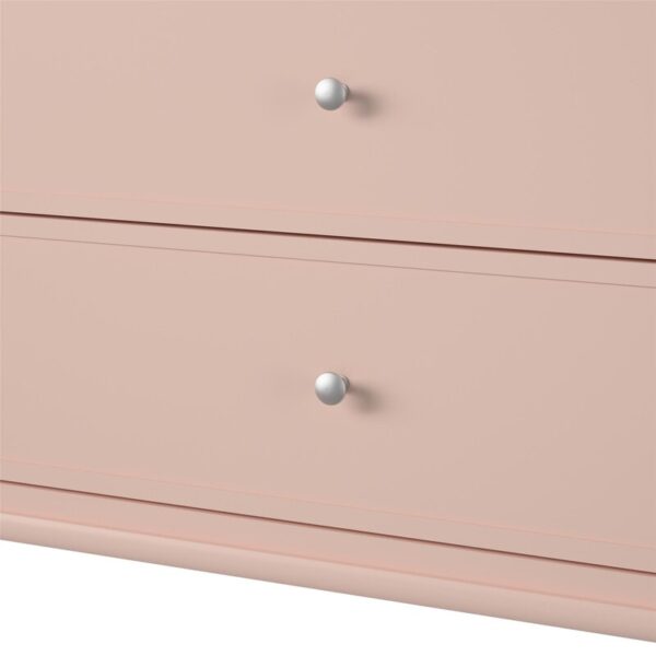 Soderville 6 Drawer Dresser in Pink night stand