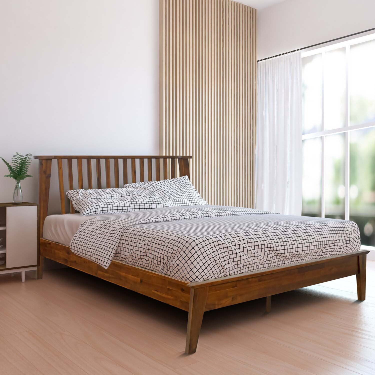 Wooden on sale bed price