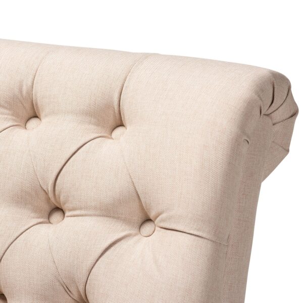 Fabric Upholstered Wood Accent Chair arm chair