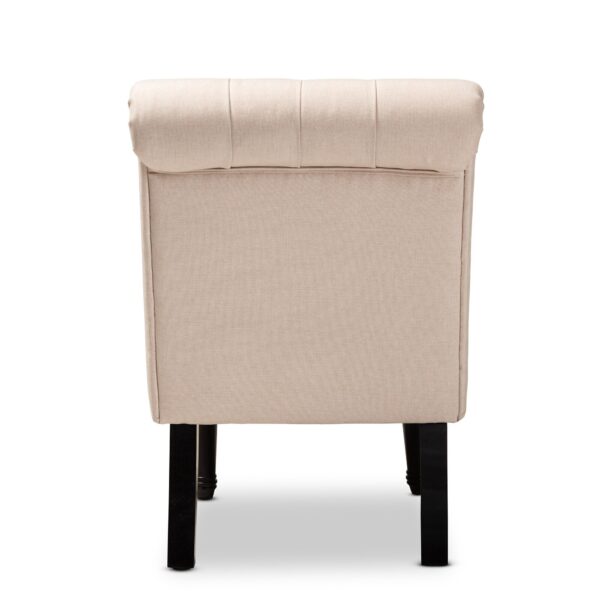 Fabric Upholstered Wood Accent Chair arm chair