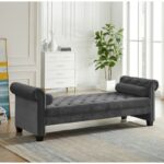Tufted Round Arms Chaise Lounge