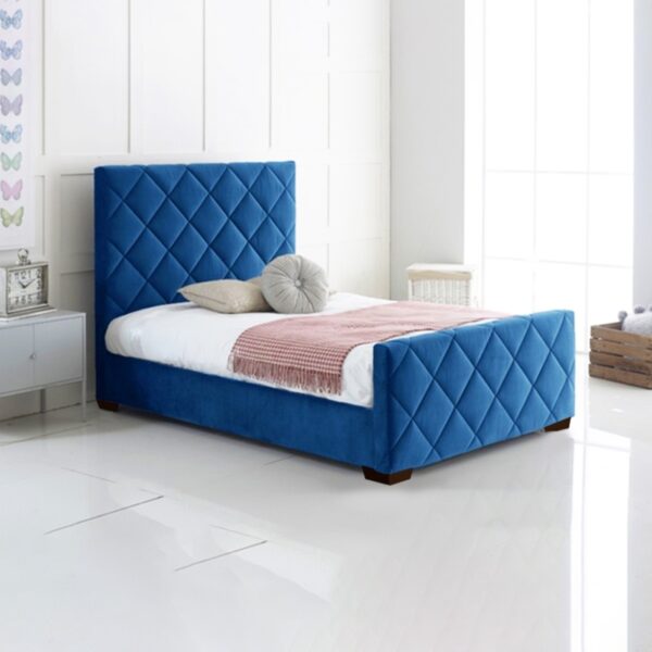Twin Velvet Upholstered Bed Frame