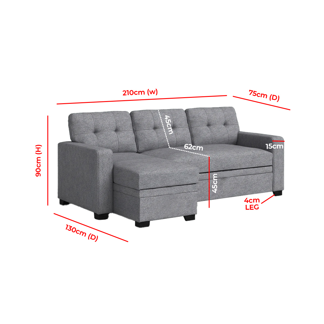 Sleeper Sofa With Chaise