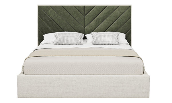 Cross Lines Tufted Headboard Bed Cross Lines Tufted Headboard Bed