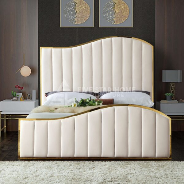 Zolie Contemporary Velvet Bed