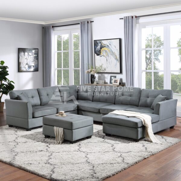 Sectional With Storage Ottoman
